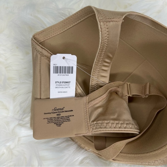Soma Stunning Support Smooth Balconette - Size 40D - NWT - Picture 10 of 10